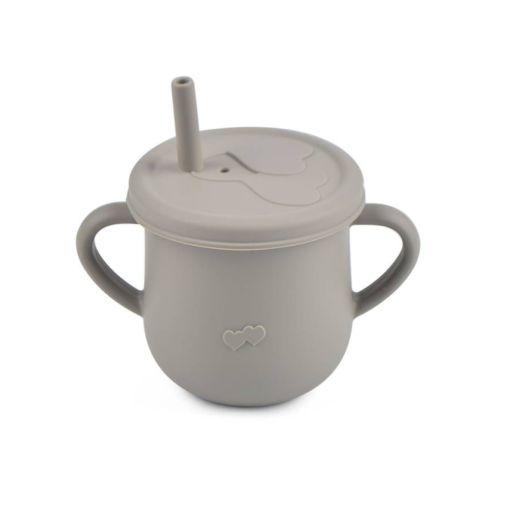 Vaso beberito de silicón gris