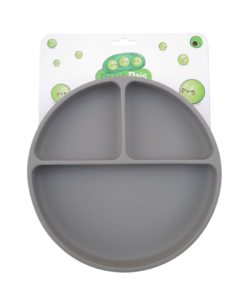 Plato de silicón con gris