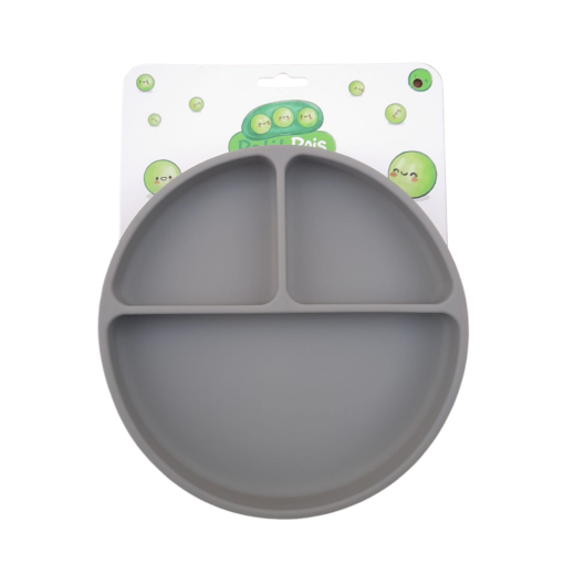 Plato de silicón con gris