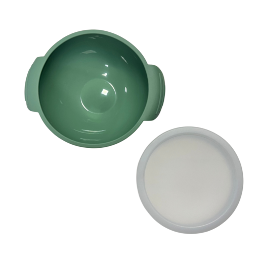 Plato hondo con tapa verde - Image 3