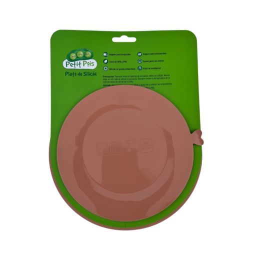 Plato de silicón con ventosa papaya - Image 2