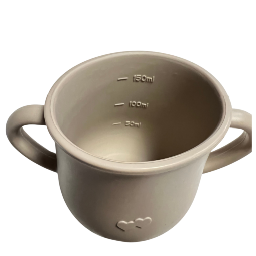 Vaso beberito de silicón beige - Image 3