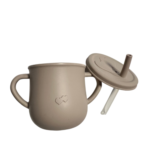 Vaso beberito de silicón beige - Image 2
