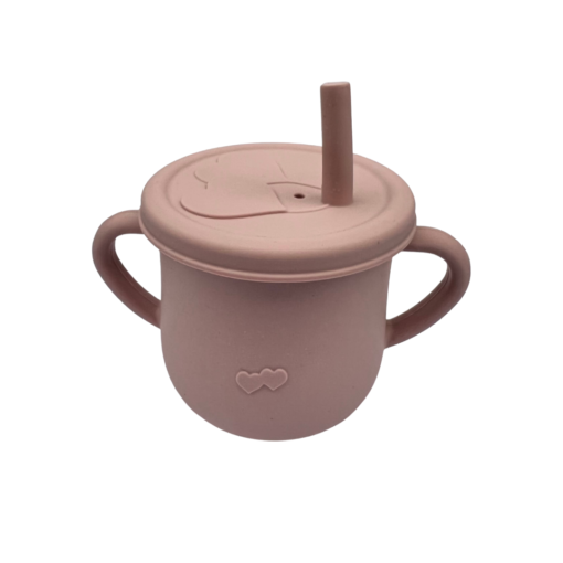 Vaso beberito de silicón rosado