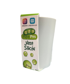 Vaso de silicón gris