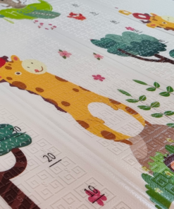 Alfombra plegable 1.5 cm de ancho jirafas y buses