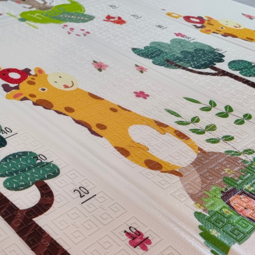 Alfombra plegable 1.5 cm de ancho jirafas y buses